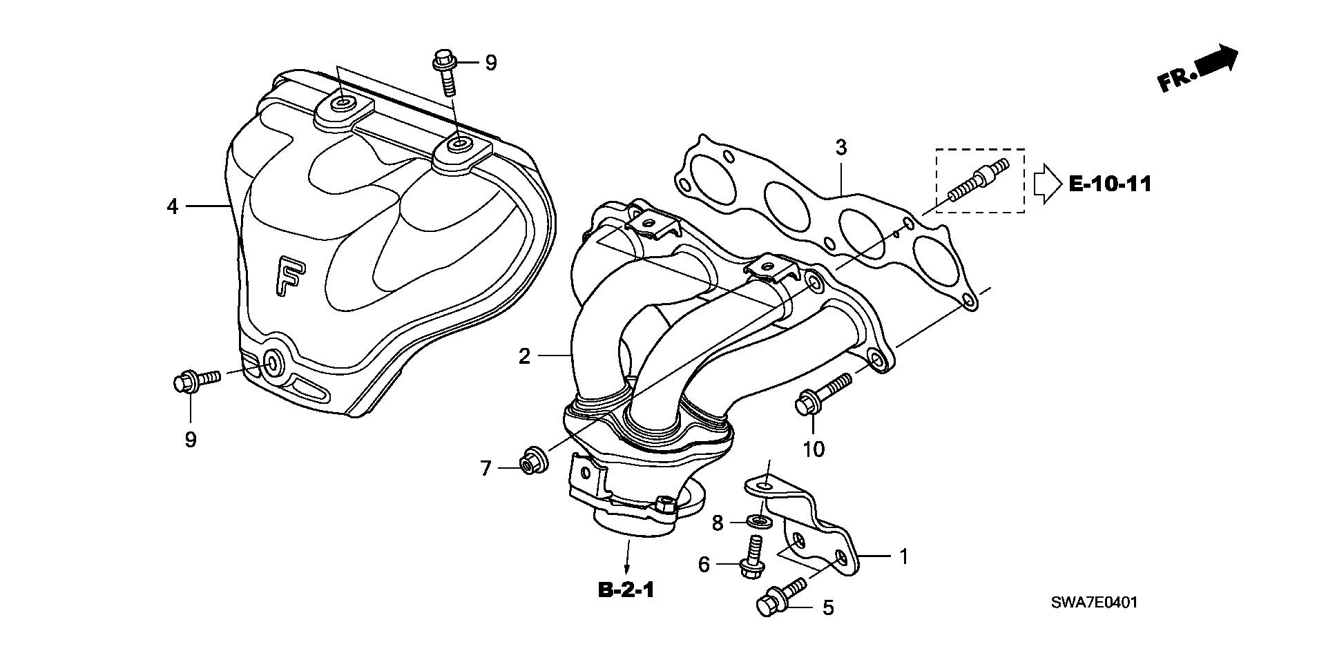 Honda 18115-PNB-003 - Tiiviste, pakosarja inparts.fi