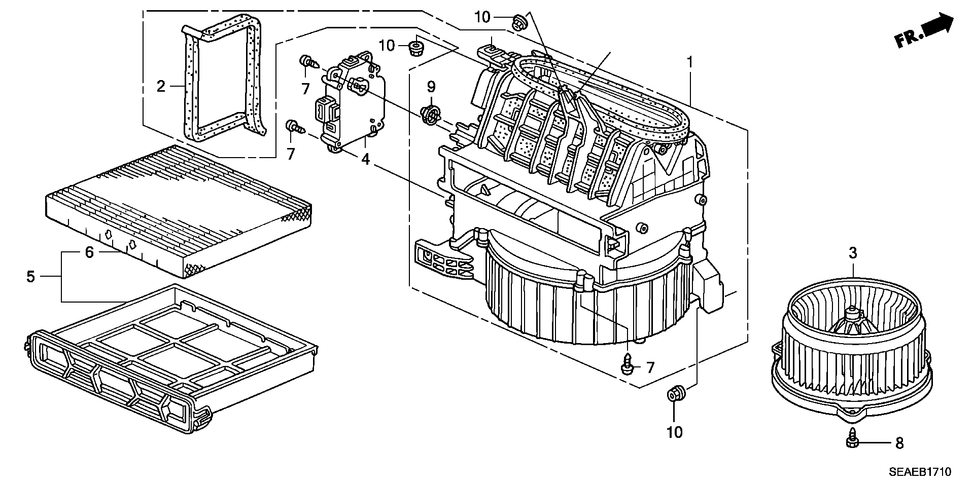 Honda 80290SDCA01 - Suodatin, sisäilma inparts.fi