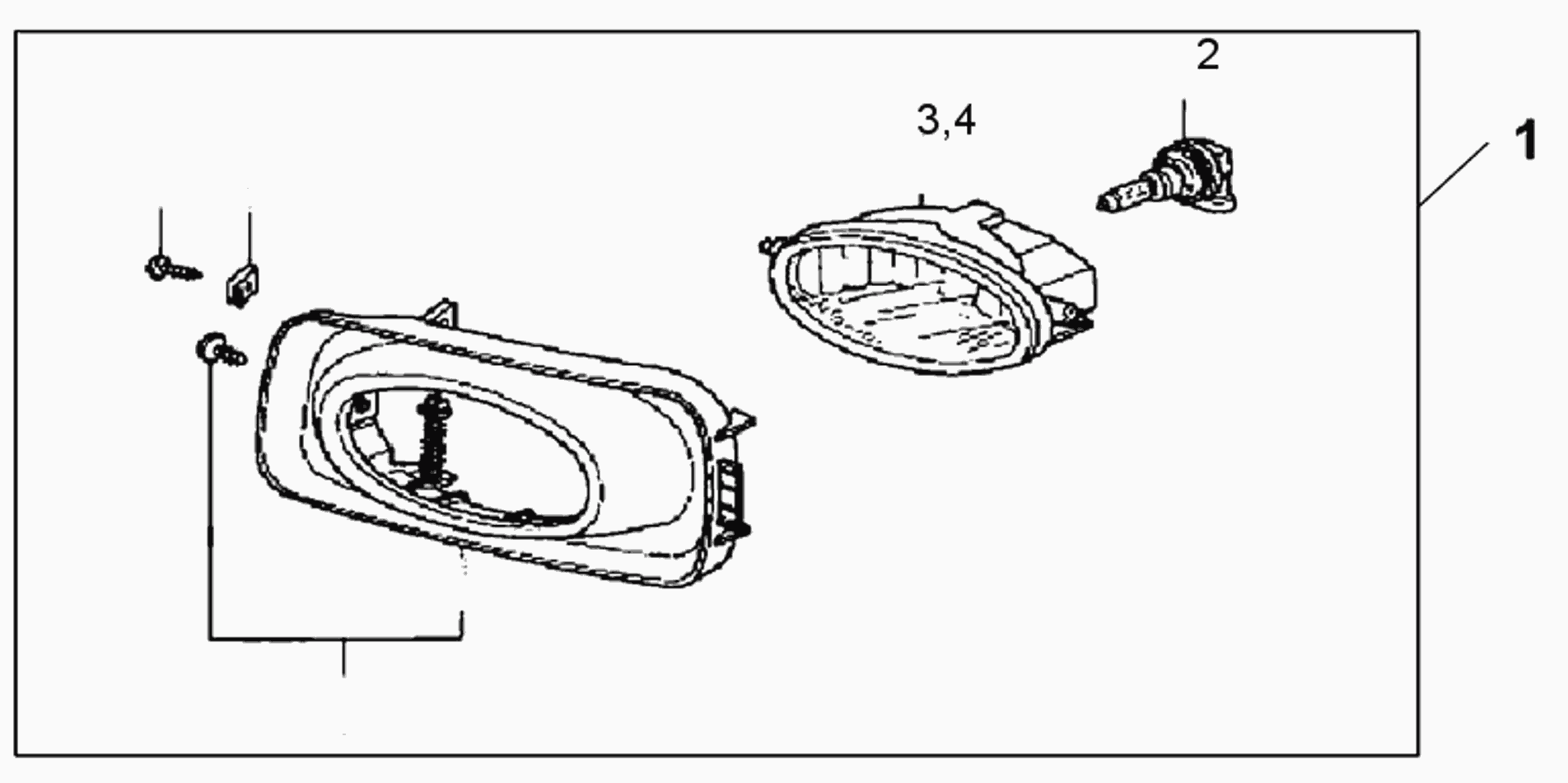 Honda 33165-S5A-003 - Polttimo, mutkavalonheitin inparts.fi