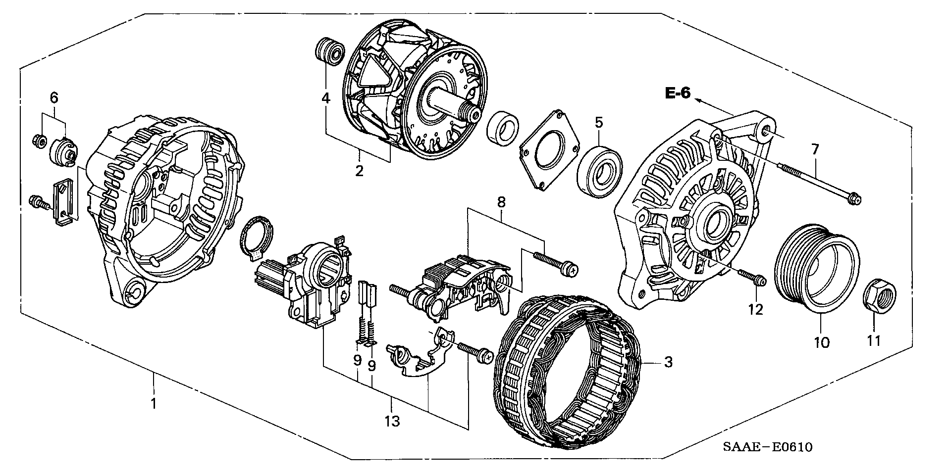 Honda 31 100-PWA-004 - Laturi inparts.fi