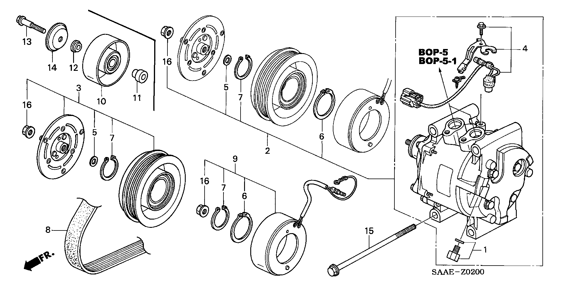 Honda 38920-PWA-J01 - Moniurahihna inparts.fi