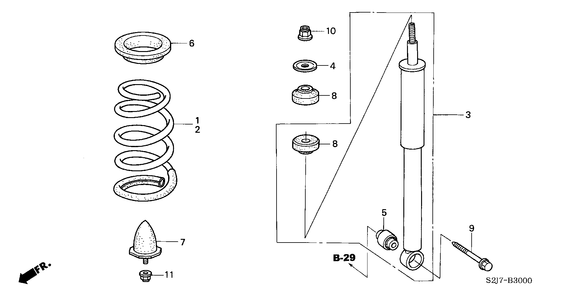 Honda 52610-S2H-951 - Iskunvaimennin inparts.fi