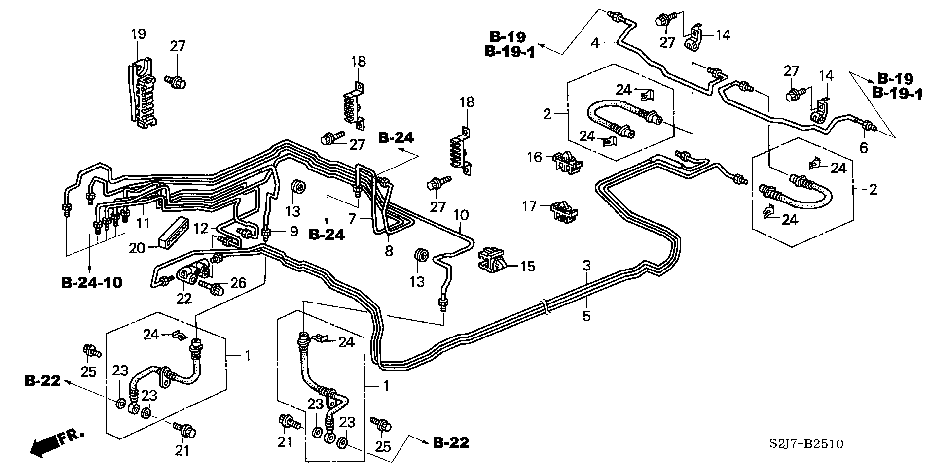 Honda 01466S2H000 - Jarruletku inparts.fi