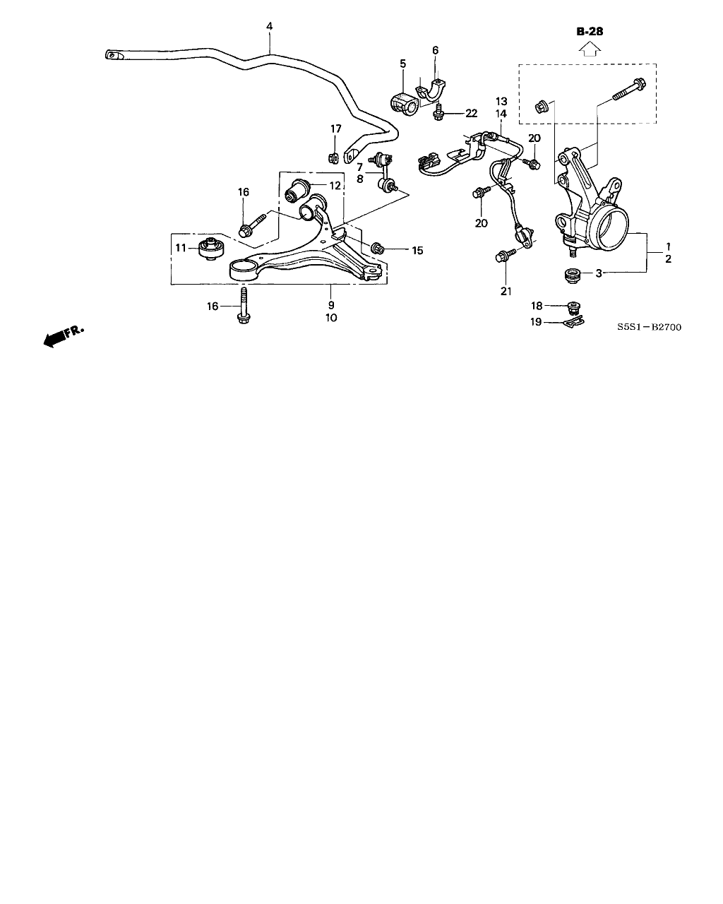 Honda 57450-S5D-013 - ABS-anturi inparts.fi