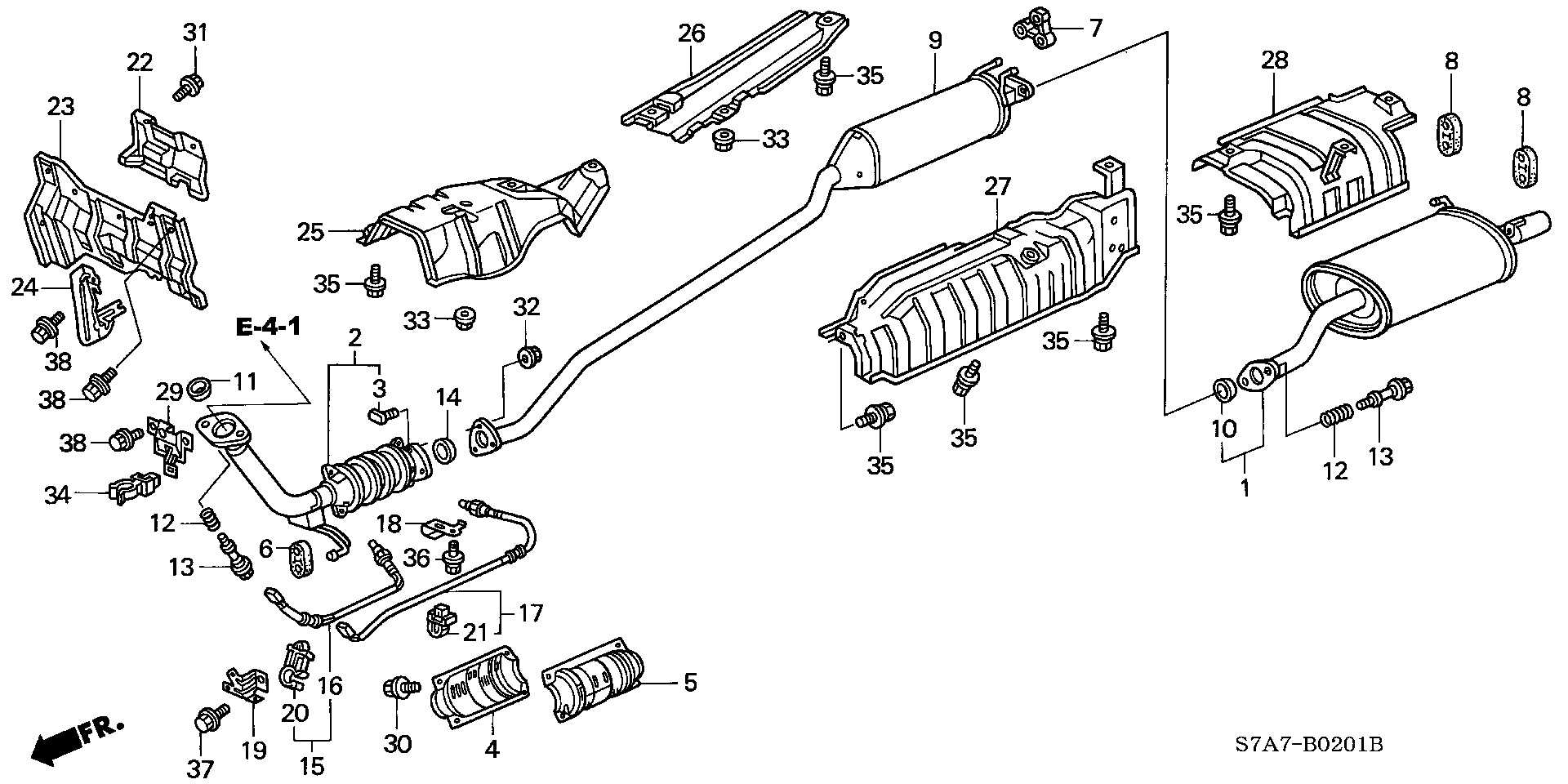 Honda 18160PNEE00 - Katalysaattori inparts.fi