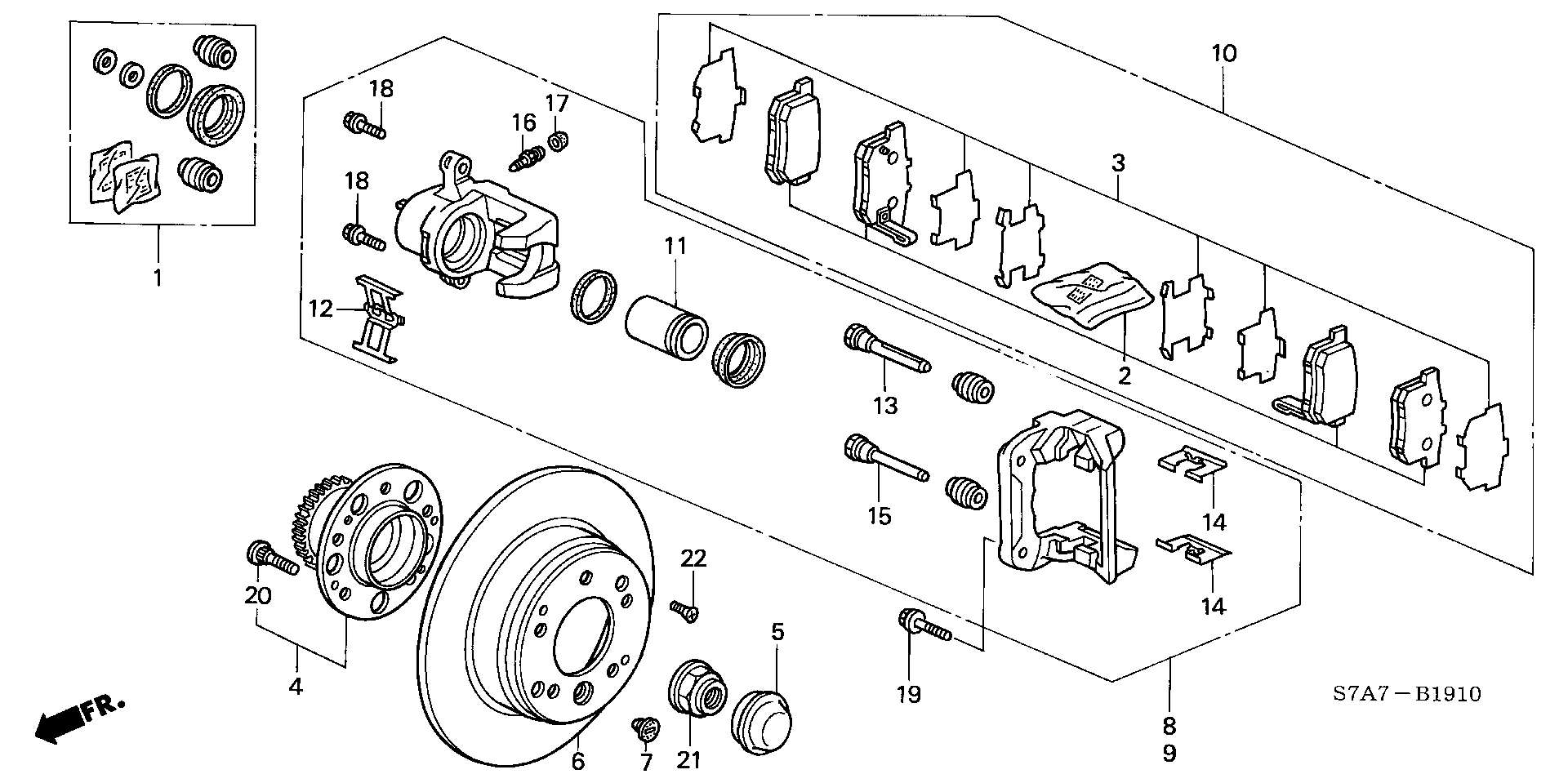 Honda 43018SZ3A01 - Jarrusatula inparts.fi