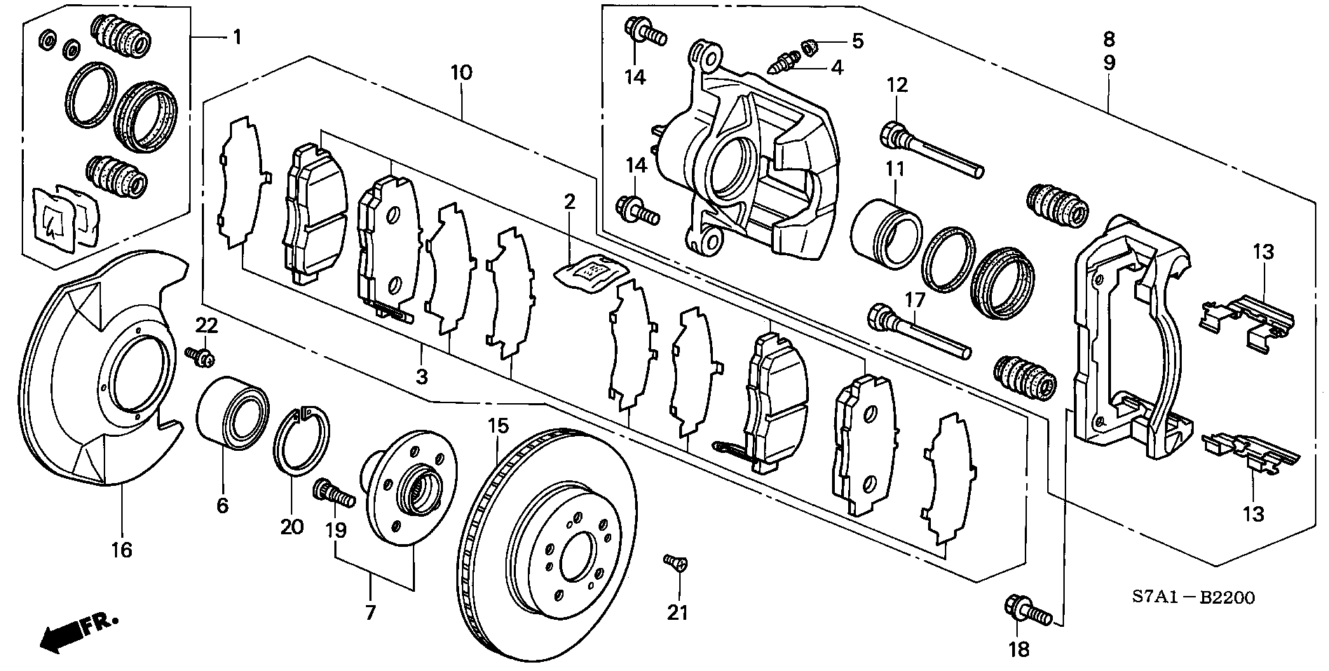 Honda 45022-S7A-D00 - Jarrupala, levyjarru inparts.fi