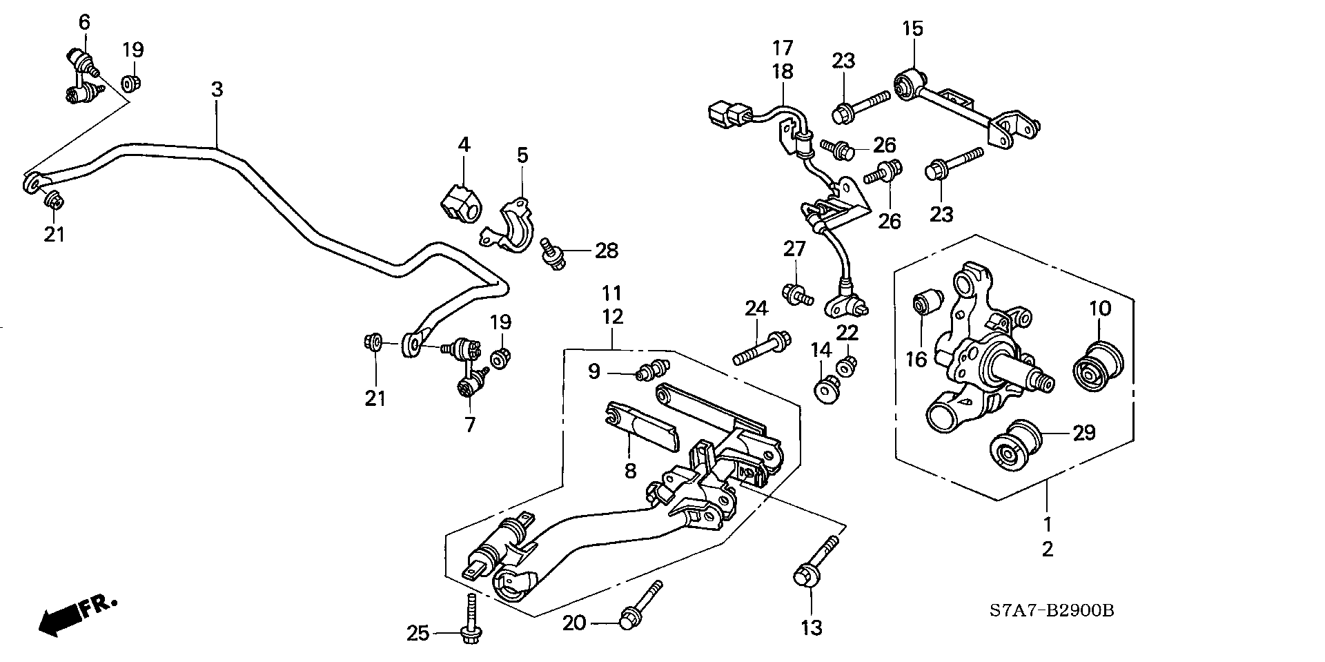 Honda 52371S7AG03 - Tukivarren hela inparts.fi