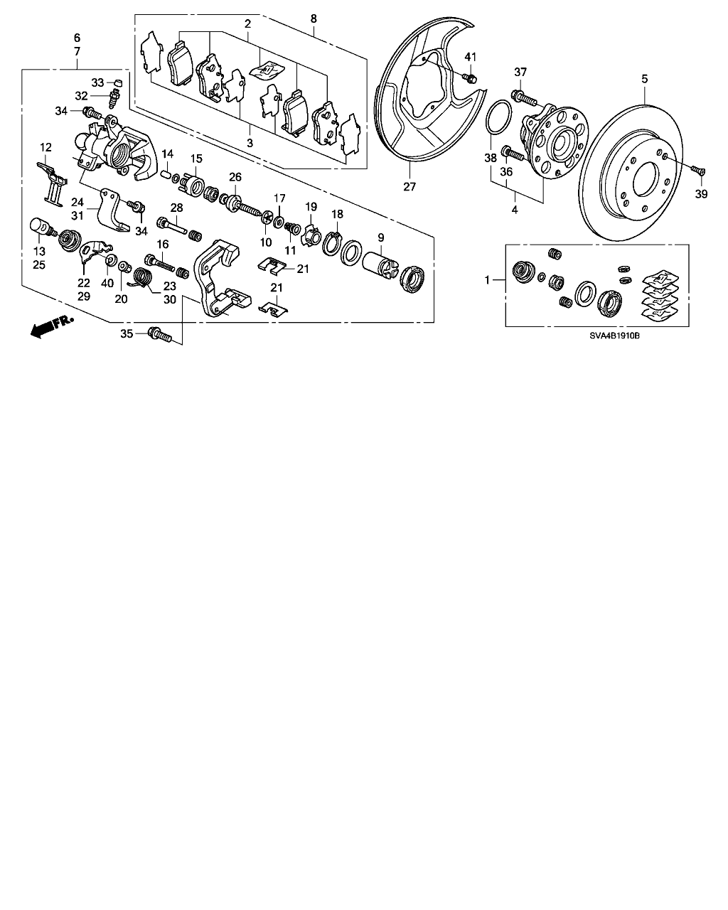 Honda 42200-SNA-A52 - Pyöränlaakerisarja inparts.fi