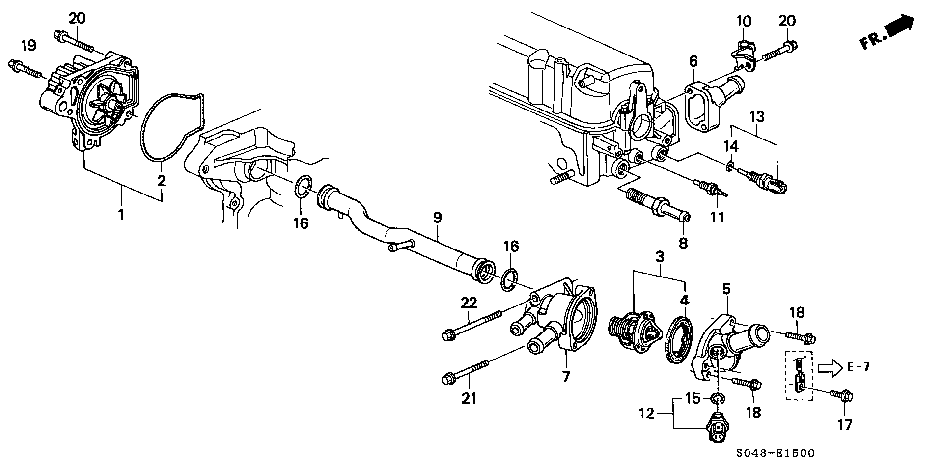 Honda 19 200 P2A A01 - Vesipumppu inparts.fi