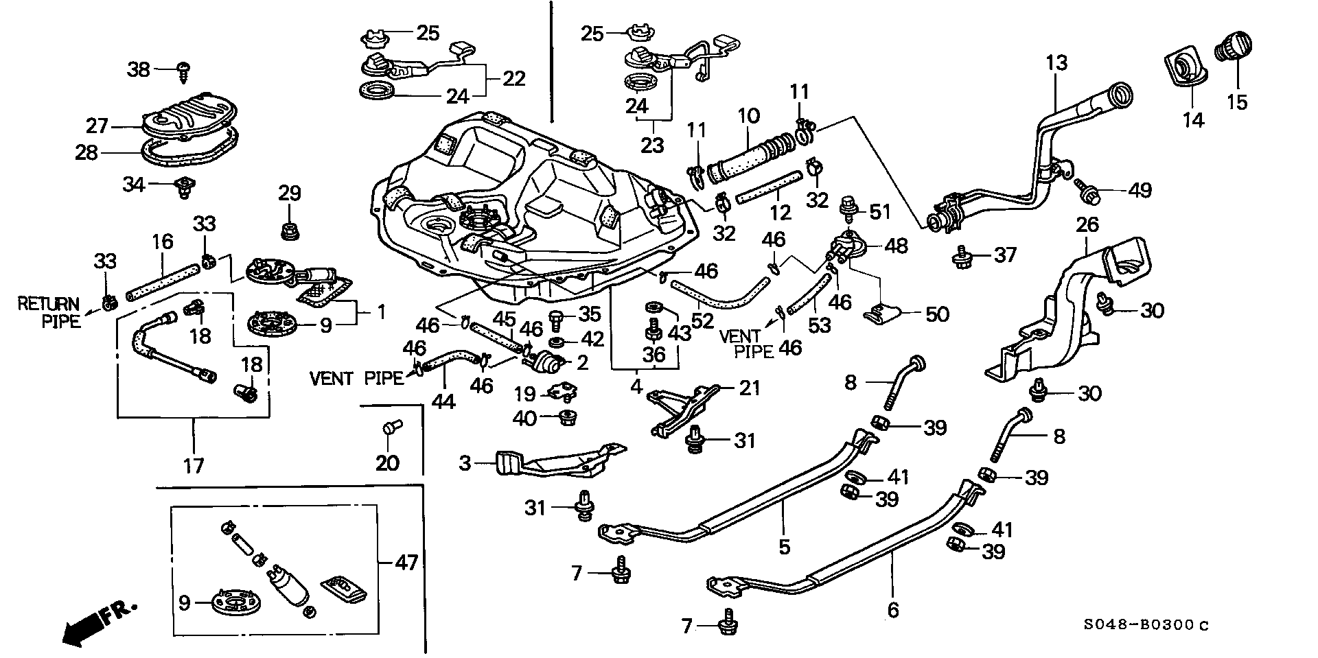 Honda 17040S04931 - Polttoainepumppu inparts.fi