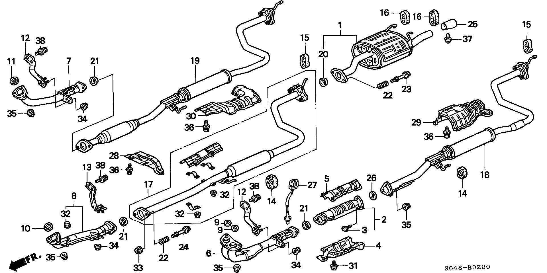 Honda 18215-SR3-000 - Laakerin holkki, vakaaja inparts.fi