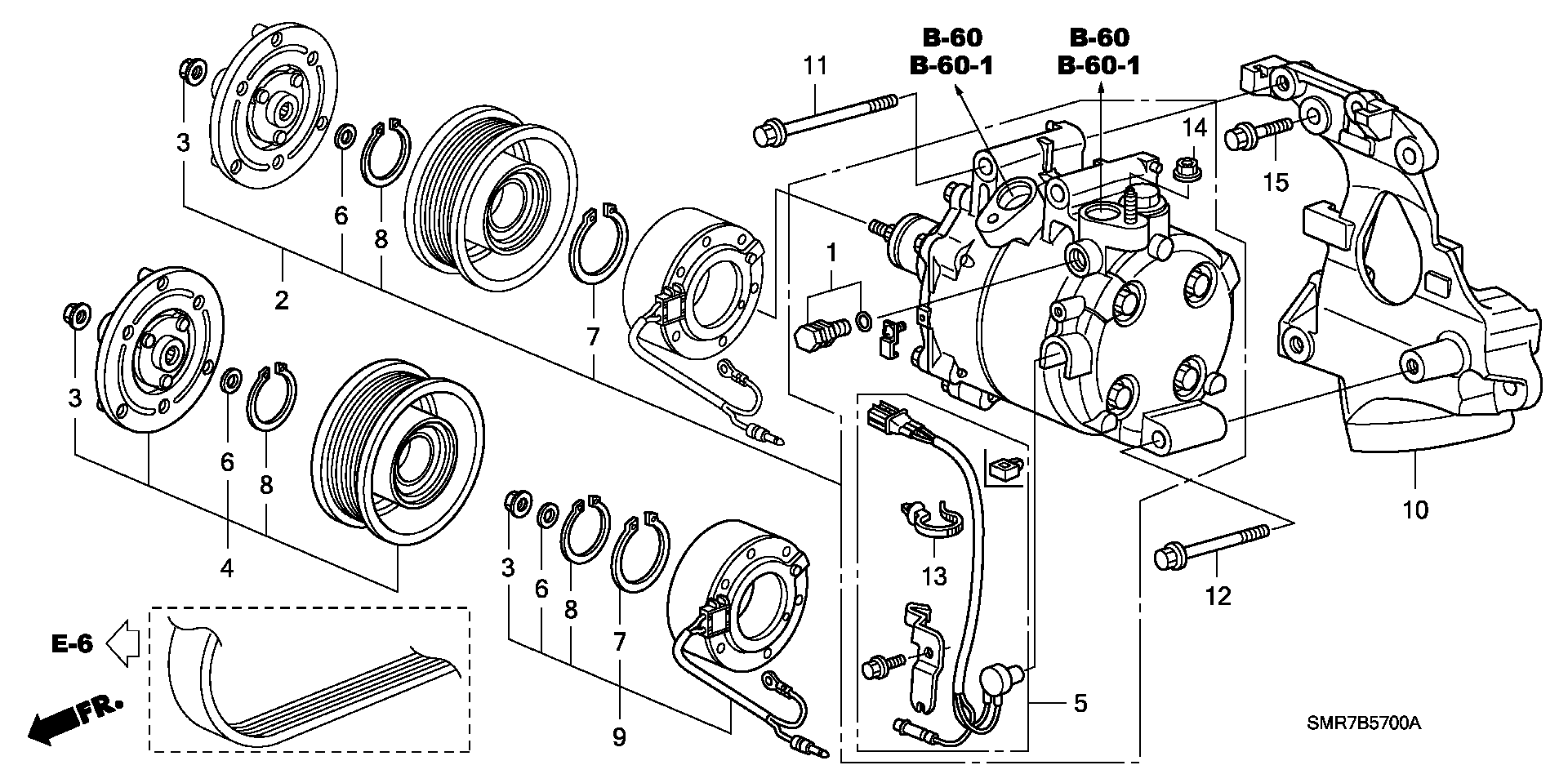 Honda 38 810 RSA E01 - Kompressori, ilmastointilaite inparts.fi