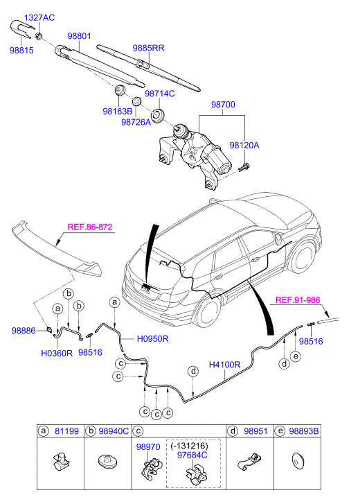 Hyundai 98850-2W000 - Pyyhkijänsulka inparts.fi