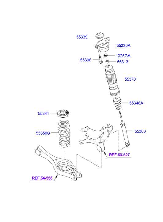 KIA 55311-2H000 - Iskunvaimennin inparts.fi