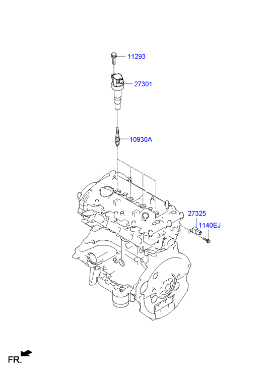 Hyundai 27300-2E000 - Sytytyspuola inparts.fi