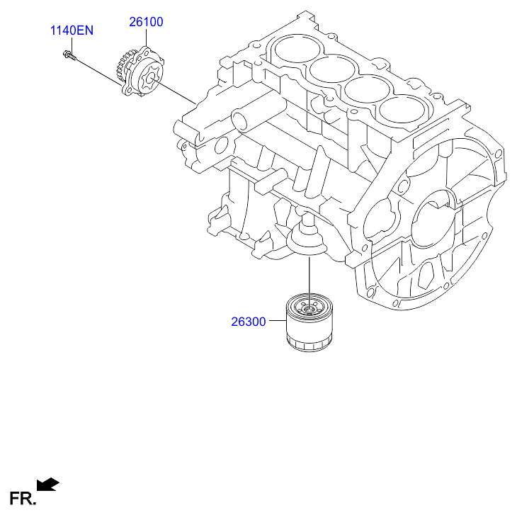 Hyundai 2630003000 - Öljynsuodatin inparts.fi