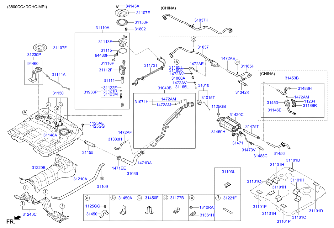 KIA 311123J500 - Polttoainesuodatin inparts.fi