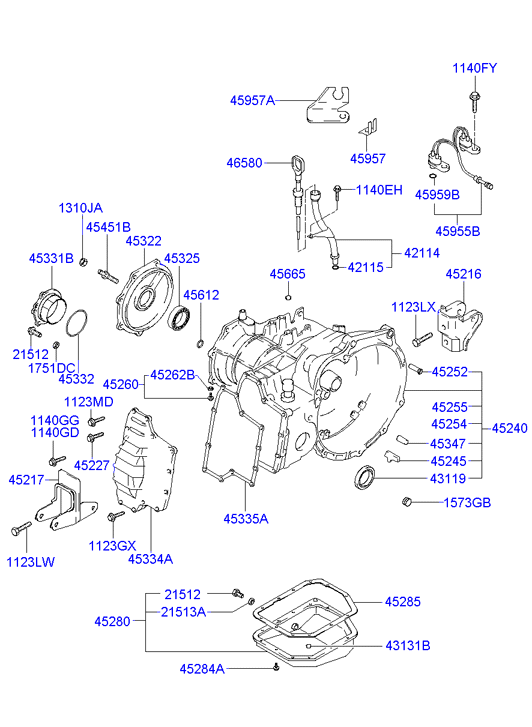 Hyundai 45285-22010 - Hydrauliikkasuodatin, automaattivaihteisto inparts.fi