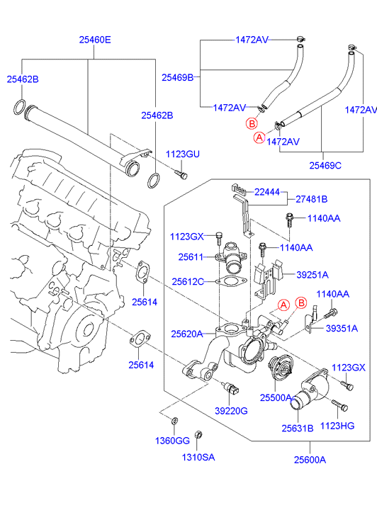 Hyundai 25462-21010 - O-ring inparts.fi