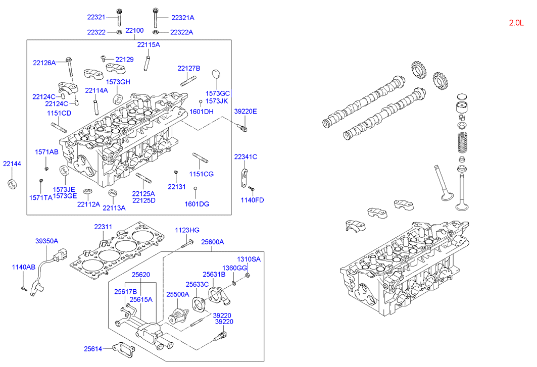 Honda 221443B000 - Akselitiiviste, kampiakseli inparts.fi