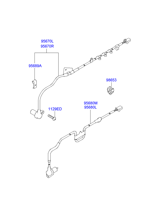 Hyundai 95670-2D100 - ABS-anturi inparts.fi