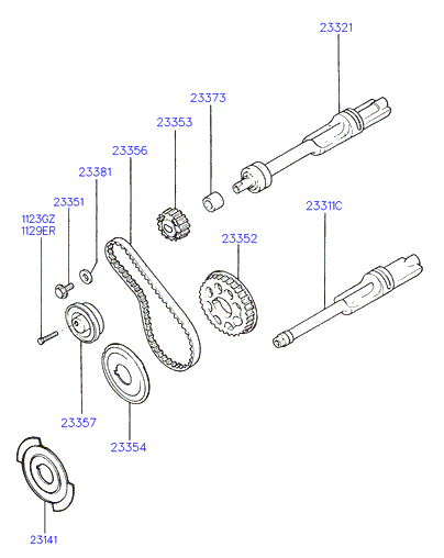 Mitsubishi 2335733350 - Kiristysrulla, hammashihnat inparts.fi