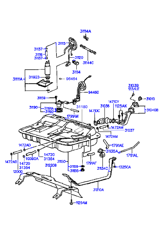 Mitsubishi 3111137200 - Polttoainepumppu inparts.fi