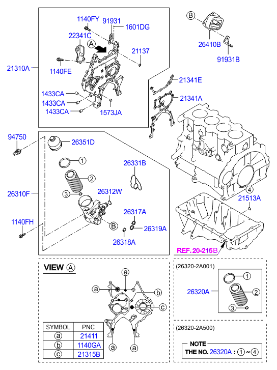 KIA 26320 2A001 - Öljynsuodatin inparts.fi