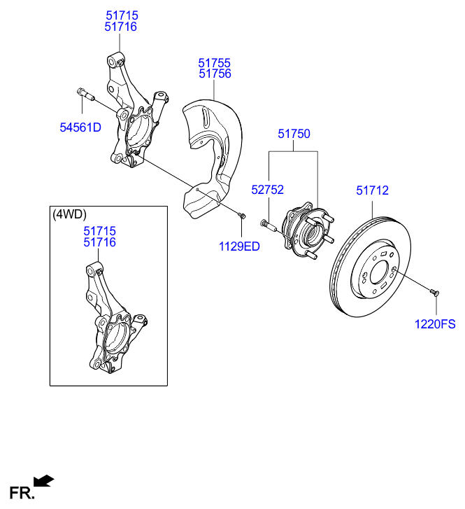 KIA 51712-C1000 - Jarrulevy inparts.fi