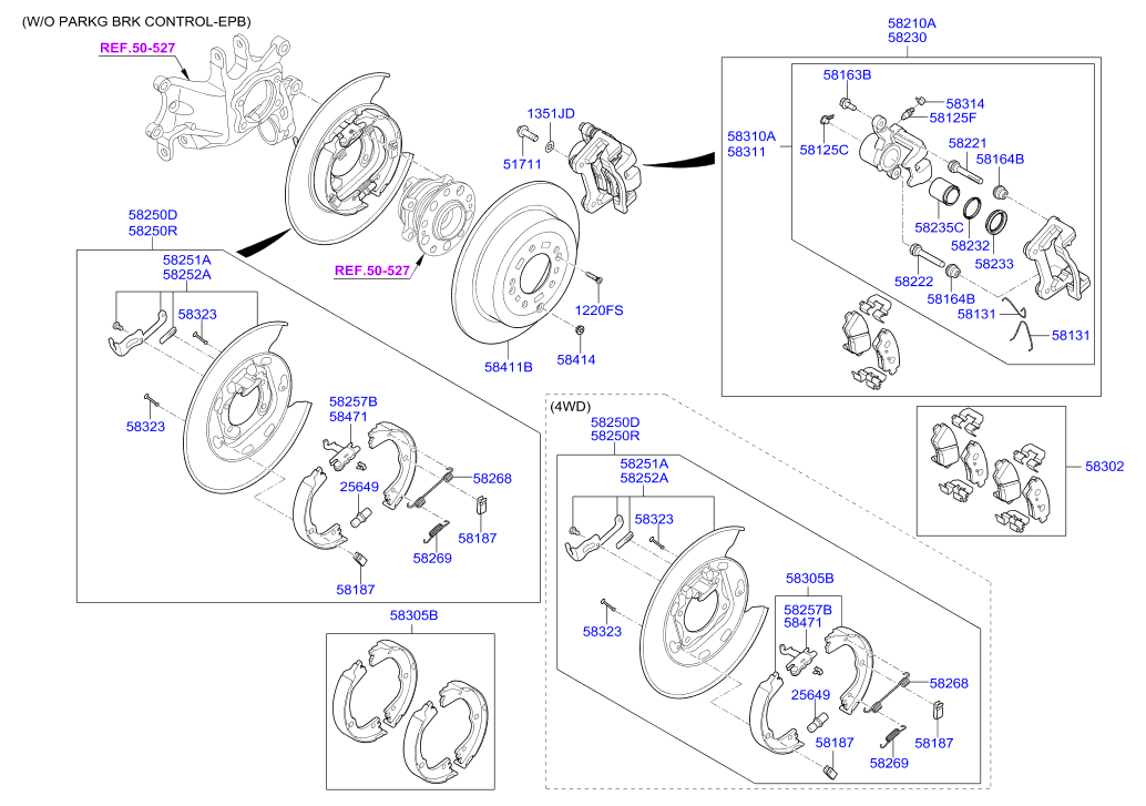 Hyundai 58411 D3000 - Jarrulevy inparts.fi