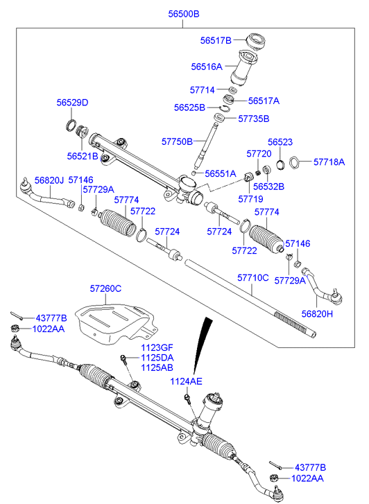 KIA 57724-3Q000 - Raidetangon pää, suora inparts.fi