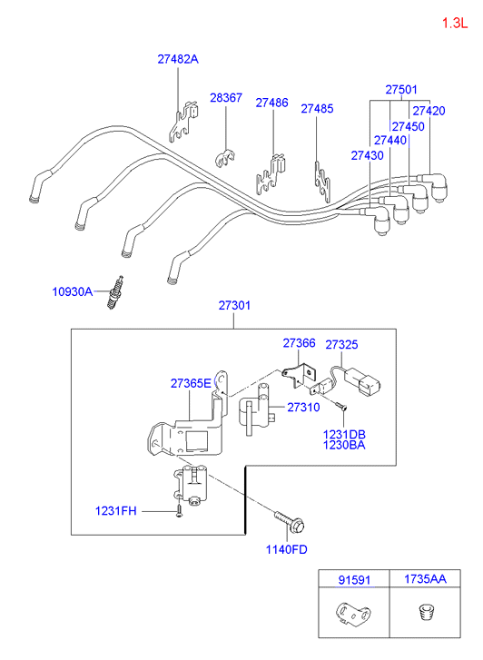 Hyundai 2836721300 - Polttimo, huomiovalo inparts.fi