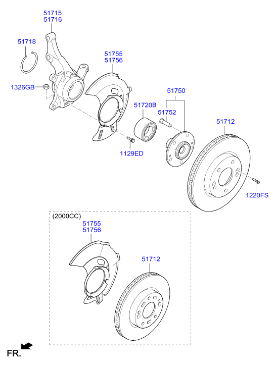 Hyundai 51712M0500 - Jarrulevy inparts.fi