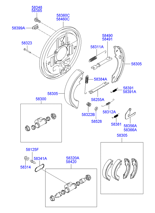 Hyundai 583204A210 - Jarrusylinteri inparts.fi