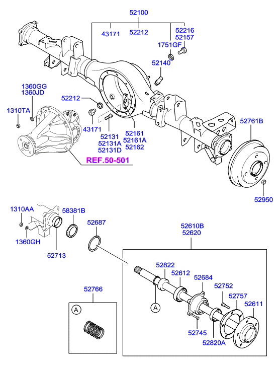 KIA 52810-4A000 - Pyöränlaakerisarja inparts.fi