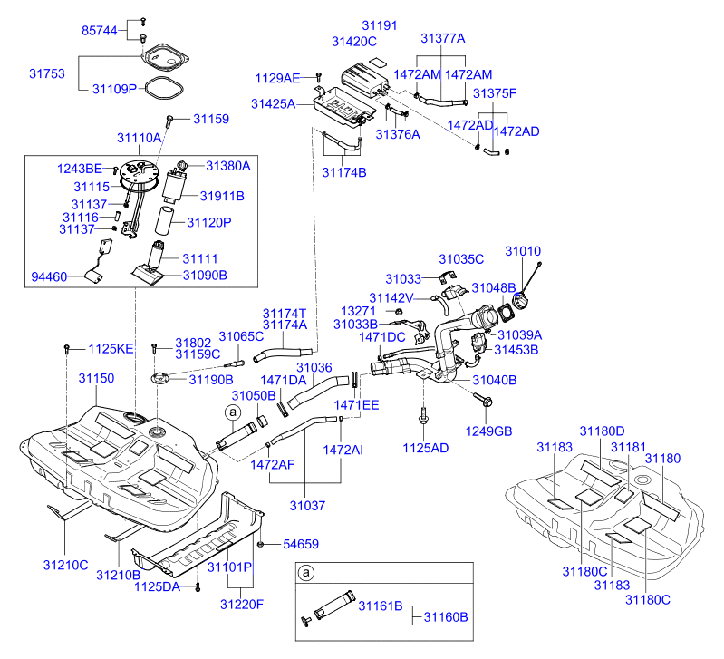 KIA 31110-3K000 - Polttoainepumppu inparts.fi