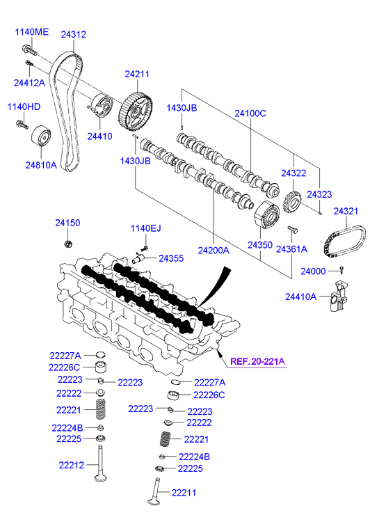 Hyundai 24810-23050 - Ohjainrulla, hammashihna inparts.fi