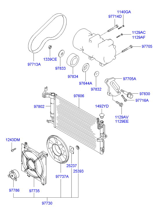 Chrysler 97 853 2D0 00 - Kuivain, ilmastointilaite inparts.fi