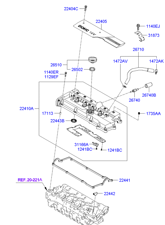 Hyundai 3279526400 - Polttimo, huomiovalo inparts.fi