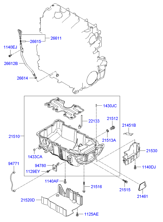 Hyundai 2661435010 - Tiiviste, öljynlaskutulppa inparts.fi