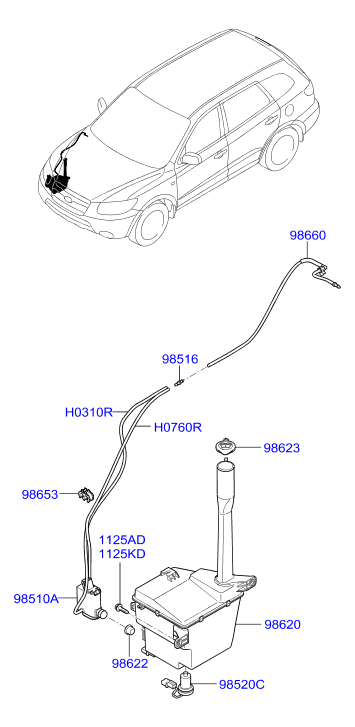 KIA 985103E000 - Pesunestepumppu, lasinpesu inparts.fi