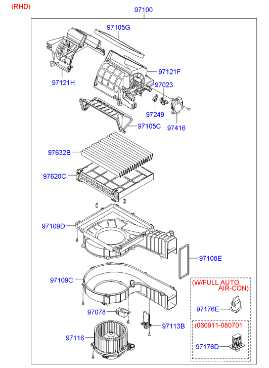 Hyundai 97113-2B000 - Moniurahihna inparts.fi