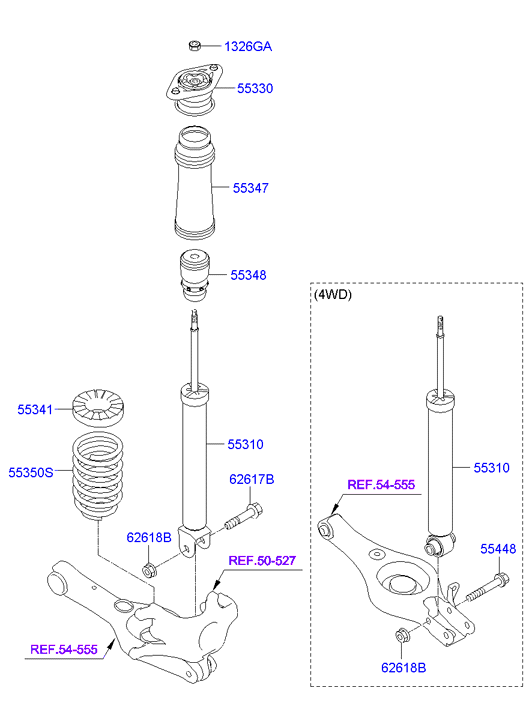 KIA 55348-3K600 - Iskunvaimennin inparts.fi