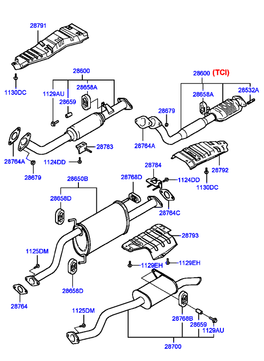 Hyundai 2876434150 - Tiiviste, pakoputki inparts.fi