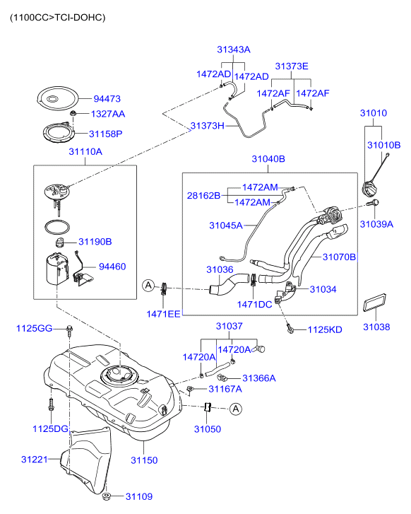 KIA 31110-0X000 - Polttoainepumppu inparts.fi