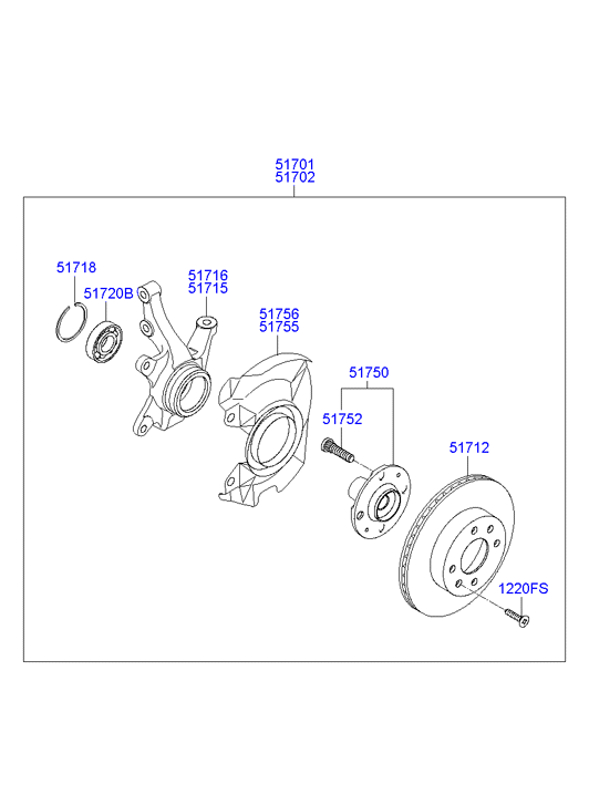 Hyundai 51712-0X500 - Jarrulevy inparts.fi