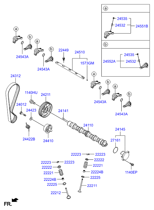 Hyundai 24410-02750 - Kiristysrulla, hammashihnat inparts.fi