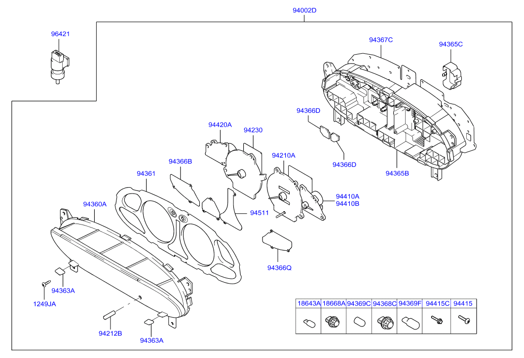 Hyundai 96420 4A600 - Tunnistin, nopeus / kierrosluku inparts.fi