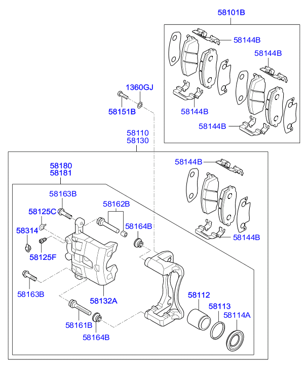 KIA 58110-4L000 - Jarrusatula inparts.fi